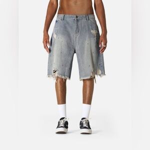 Aelfric Eden Rhinestone Application Jorts
